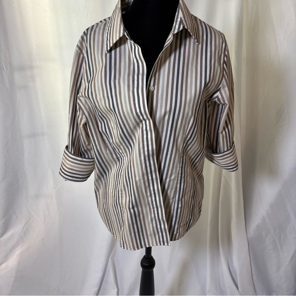 Orvis Women’s Striped Button-Up Shirt - Picture 1 of 10
